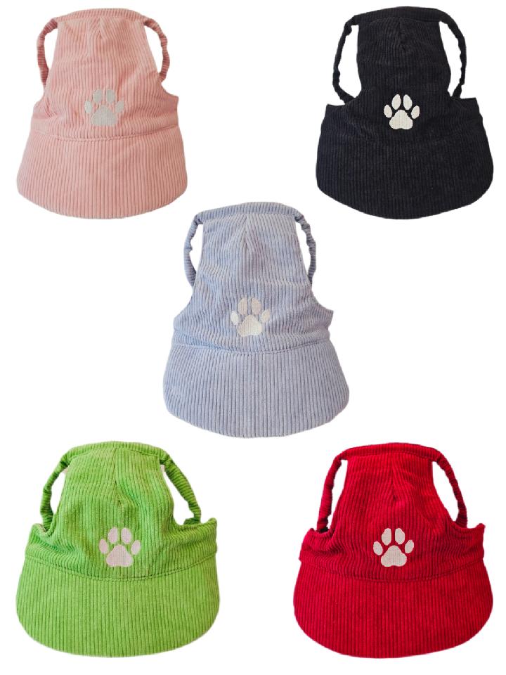 Fashionable Corduroy Dog Hat